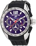 Invicta Men039s 1451 S1 Racing Team Chronograph Blue Dial Black Polyurethane Watch on sale