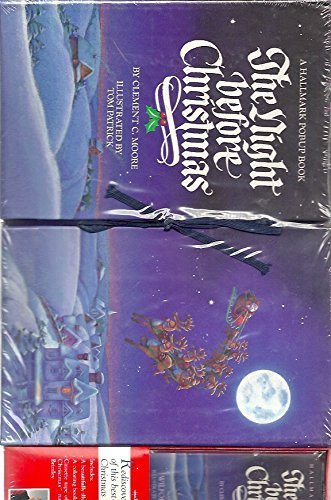 The Night Before Christmas - A Hallmark Pop-up Book with Audio Cassette and The Night Before Christmas Coloring Book Made Especially for Little Hands (Set of 2 Books and 1 Audio Cassette)