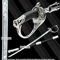 CSA Cavalry Saber Civil War Officer Sword Chrome