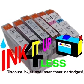 6pk BCI6, BCI 6 B,y,c,m,pc,pm Ink Cartridge! Fits Canon PIXMA iP6000D & Canon i900D,i950,i960,i9100 & Canon S800,S820,S820D,S830D,S900,S9000 & Canon BJC-8200.