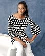 Wide-neck tunic top