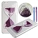 iPhone 6 Case, iPhone 6s Hard Back Case, ACO-UINT Crystal Creative Design Liquid Hourglass PC Hard Case Skin Cover for Apple iPhone 6 4.7 Inch with Two Stylus Pens/2 Screen Protector/ACO-UINT Microfiber Cleaning Cloth Included (hourglass - purple)
