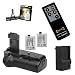 Opteka Battery Pack Grip / Vertical Shutter Release with Charger, 2 LP-E5 Batteries (3600 mAh Total), Wireless Remote, Cleaning Kit, & Mini Tripod for Canon EOS Digital Rebel T1i & XSi