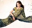 Vanita Casual Wear printed Georgette Sari / Saree bellydance fabric