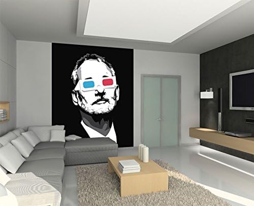 Cannonwalls CWPOS2223 uStrip Peel and Stick Bill Chive Murray 3D Glasses Pop Art Removable Wall Decal Sticker Poster