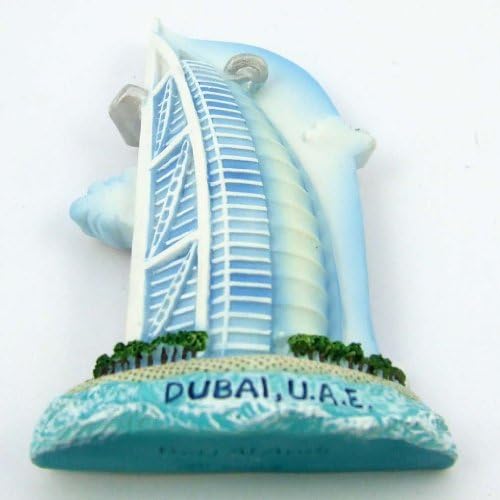 Souvenir Burj Al Arab Hotel Dubai UAE Resin 3d Fridge Manget Free Shipping