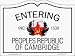 Entering Peoples Republic of Cambridge Car Magnet
