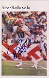 Steve Bartkowski autographed Atlanta Falcons jumbo card