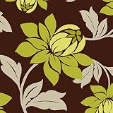 Eurographics IP1003 Isabel Price, Lime Lily on Chocolate 50 x 50 cm, Hochwertiger Kunstdruck