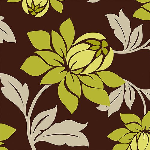 Eurographics IP1003 Isabel Price, Lime Lily on Chocolate 50 x 50 cm, Hochwertiger Kunstdruck