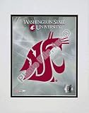 Washington State Cougars University Logo Double Matted 8 x 10 Photograph (Unframed)