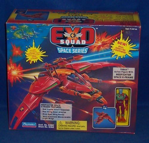 EXO SQUAD Thrax Exclusive Action Figure with Neofighter Space E-Frame (1994 Playmates) by Exo Squad