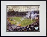 Minnesota Vikings 2006 Metrodome Double Matted 8 X 10 Photograph in a Black Anodized Aluminum F