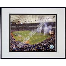 Minnesota Vikings "2006 Metrodome" Double Matted 8" X 10" Photograph in a Black Anodized Aluminum F