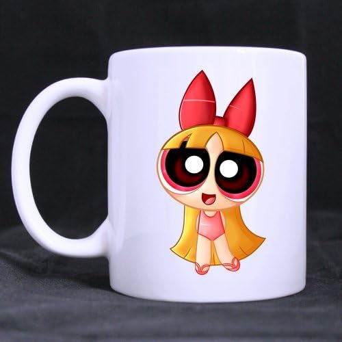 Cartoon The Powerpuff Girls Cute Girl Blossom Customized Design White Mug Coffee Mug Creative Milk Mug Personalized Tea Cup 11OZ