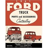 1961 FORD TRUCK Parts Book List Guide Catalog Manual by Ford