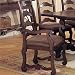 Kitchen & Housewares : Powell La Questa Cottonwood Arm Chair - Brown Faux Leather Fabric