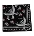 BS® 3pcs 22*22 Inch 100% Cotton Pirate Bandanas Novelty Double Sided Print Skull Cowboy Party Favor Scarf Headband Head Wraps Handkerchiefs