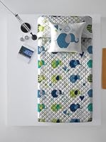 COSTURA Colcha Peppo (Azul / Verde)