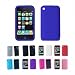Apple iPhone 3G 3Gs 8GB 16GB 32GB Textured Silicone Skin Case Cover, Deep Blue, One Size