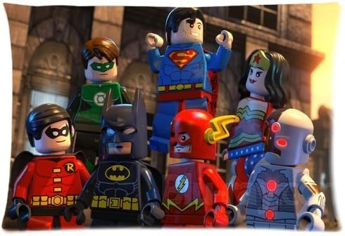 Pookeb Hit Movie The Lego Movie (2014) Poster Pillowcase Cover Design Custom Zippered Pillow Cases 20x30 (Twin sides)