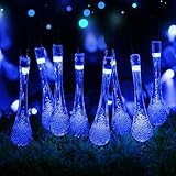 BOBOイルミネーションライト ガーデンライト ソーラー クリスマス イルミネーション 屋外 防水 発光モードは8パターン 光センサー内蔵 自動ON/OFF (blue)