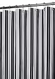 Park B. Smith Picardi Stripe Stall Size Watershed Shower Curtain - Black White