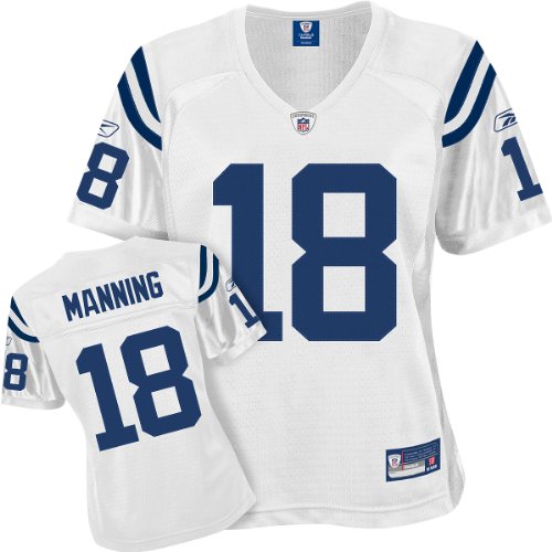 Reebok Indianapolis Colts Peyton Manning Women's Premier White Jersey Small