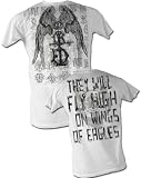 Sanctify Wings of Eagles Adult Christian Dirty White Tee T-Shirt