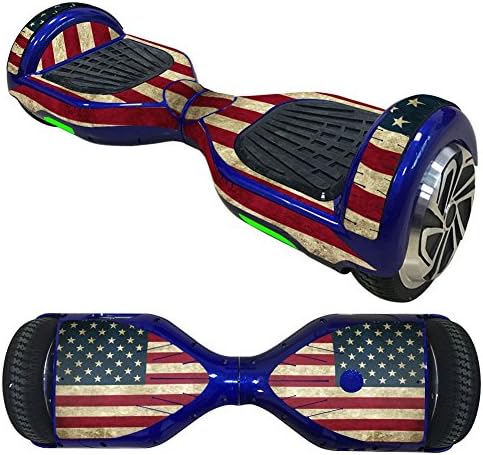 Fanskin Protective Vinyl Skin Decal for Self Balancing Scooter Board Mini Hover 2 Wheel X1 Cover Sticker 6.5" American US United State Flag