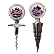 New York Mets Cork Screw and Wine Bottle Topper Set MLB Baseball