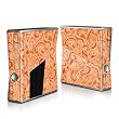 Paisley In Orange Design Protector Skin Decal Sticker for Xbox 360 S Game Console Full Body