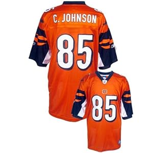 Reebok NFL Equipment Cincinnati Bengals #85 Chad Johnson Orange Alternate Replica Football Jersey (XX-Large)