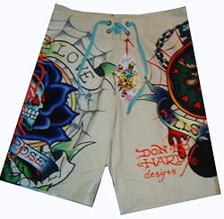 Men's Ed Hardy Swim Trunks Bathing Suit Available in Several Sizes