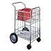 Office Products : Fellowes 40914 Wire mail cart, 75 folder capacity, 18wx39-1/4hx26-1/2d, chrome plated