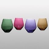 Lenox Tuscany Harvest Assorted Crystal Wine Tumblers - 4 Colors Assorted