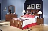 Full Bed with Bookcase Headboard Bedroom Set - Brandon Series