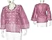 Women's Shirts Tops Kurtis India Clothes Chikan Embroidery Size M