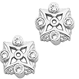 Platinum Diamond Earring Jackets - 0.24 Ct.