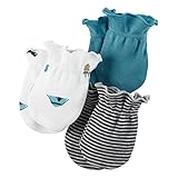 Carter's(カーターズ) ベビーミトン3セット(キャンプ/ボーダー/ターコイズ)【0-3M/新生児用】[並行輸入品]