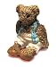 Chocolate Chip Centimental Teddy Bear Figurine By Peter Fagan - Bear with Blue Vest #116807