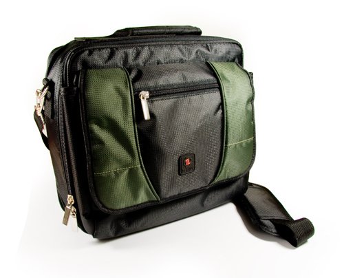 Tuff Luv Hold All Notebook / Netbook / Laptop Reise Tasche 8.9 10.2 Zoll 8.9 10.2 (22.6 cm 25.9 cm) / Farbe: Schwarz/Grün / Kompatibel mit (Asus 1005HA / eee pc T91 / T91MT / Disney / EEE PC 904 / EEE PC 1000H / EEE PC 1000HE / EEE PC 1008HA / EEE PC S101 / N10) dell 22 zoll