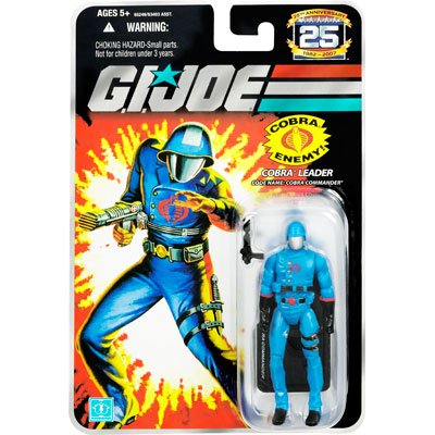  G.I. JOE Hasbro 25th Anniversary 3 3/4" Wave 4 Action Figure Cobra Commander [Helmet]
