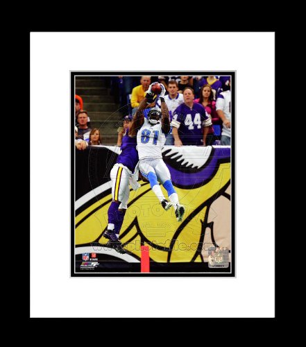Detroit Lions Calvin Johnson 2011 Jumping Catch Framed Picture 8x10