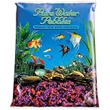 Pure Water Pebbles Aquarium Gravel, 5-Pound, Neon Cherryberry