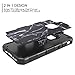 iPhone 5/5S SE Case, CinoCase Hybrid TPU Rubber Silicone Case with Marble Pattern Sleek PC Back 2 in 1 Dual Layer Shockproof Drop Resistant Sturdy Protective Cover for iPhone 5 5S SE Black