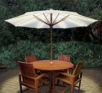 Patio umbrella lights outdoor electric garden party lighting
