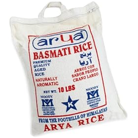 Arya Supreme Quality Basmati Rice, 10-Pound Bag