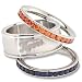 MLB Detroit Tigers Logo Crystal Stacked Ring Set MLB Detroit Tigers Logo Crystal Stacked Ring Set