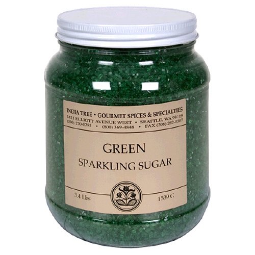 India Tree Emerald City Green Sparkling Sugar, 3.4 lb